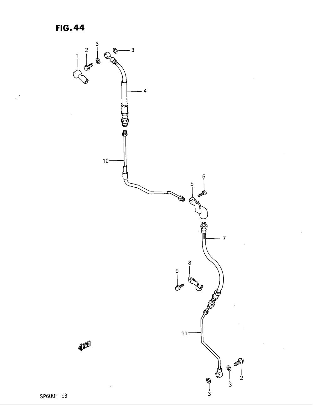 Front brake hose