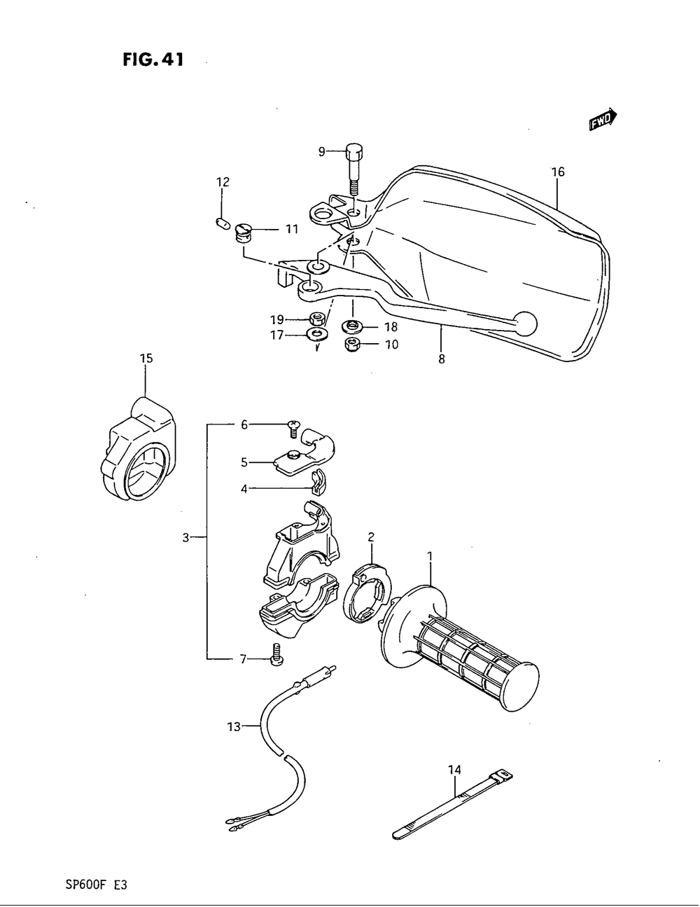 Right handle switch