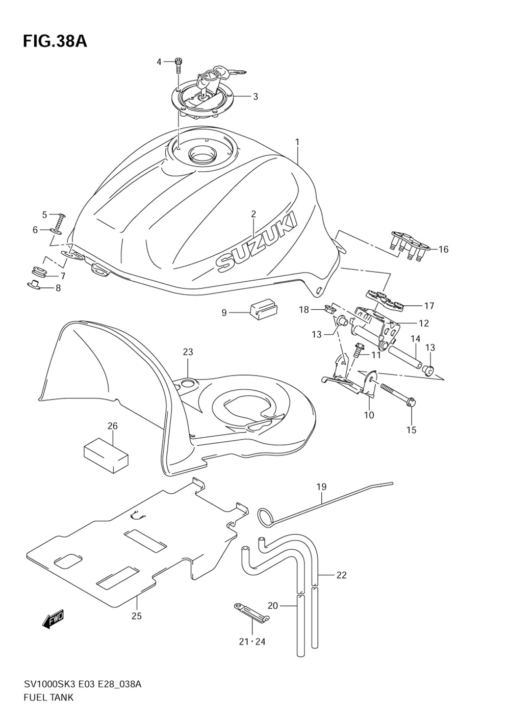 Fuel tank (sv1000k3)