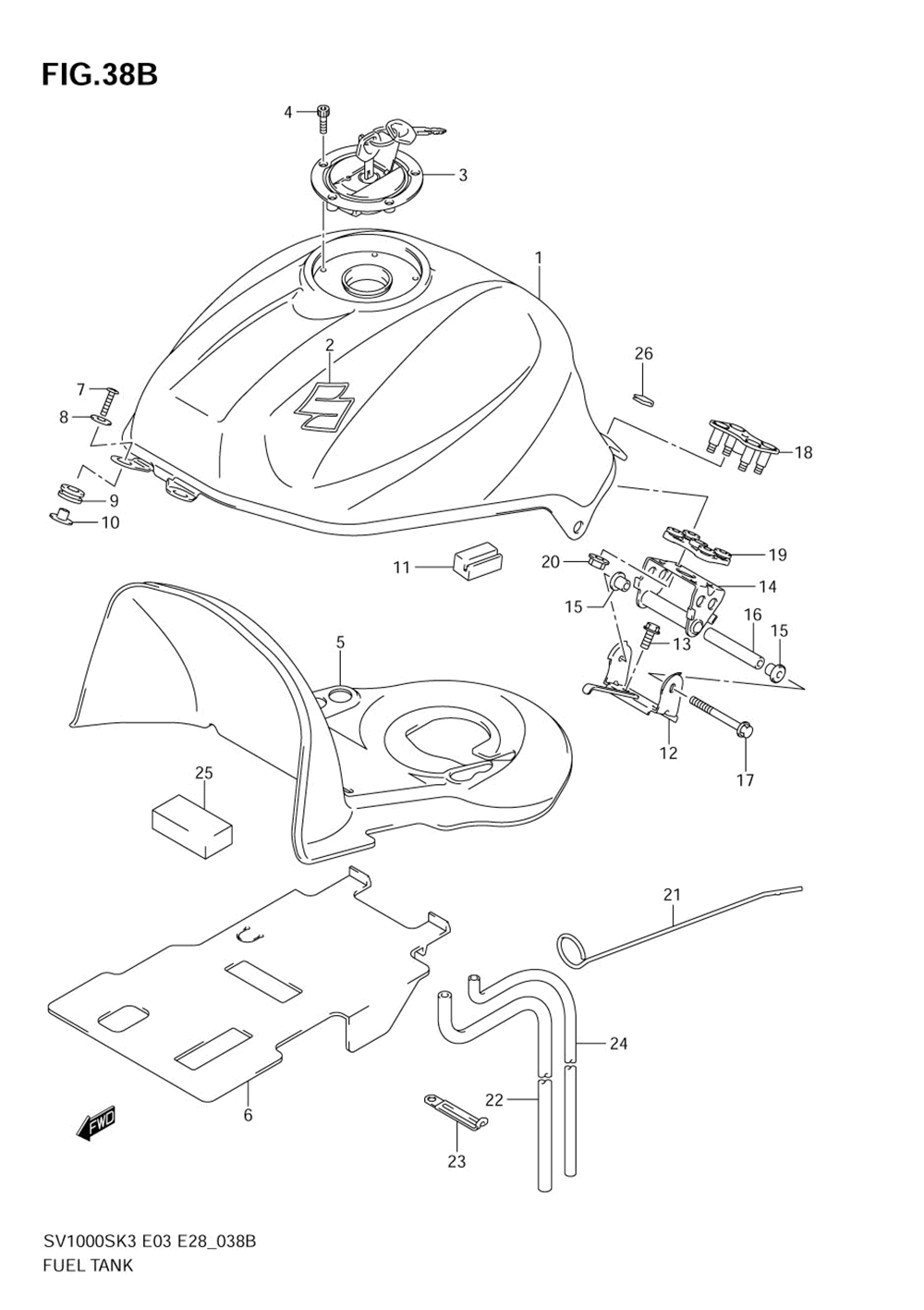 Fuel tank (model k4)