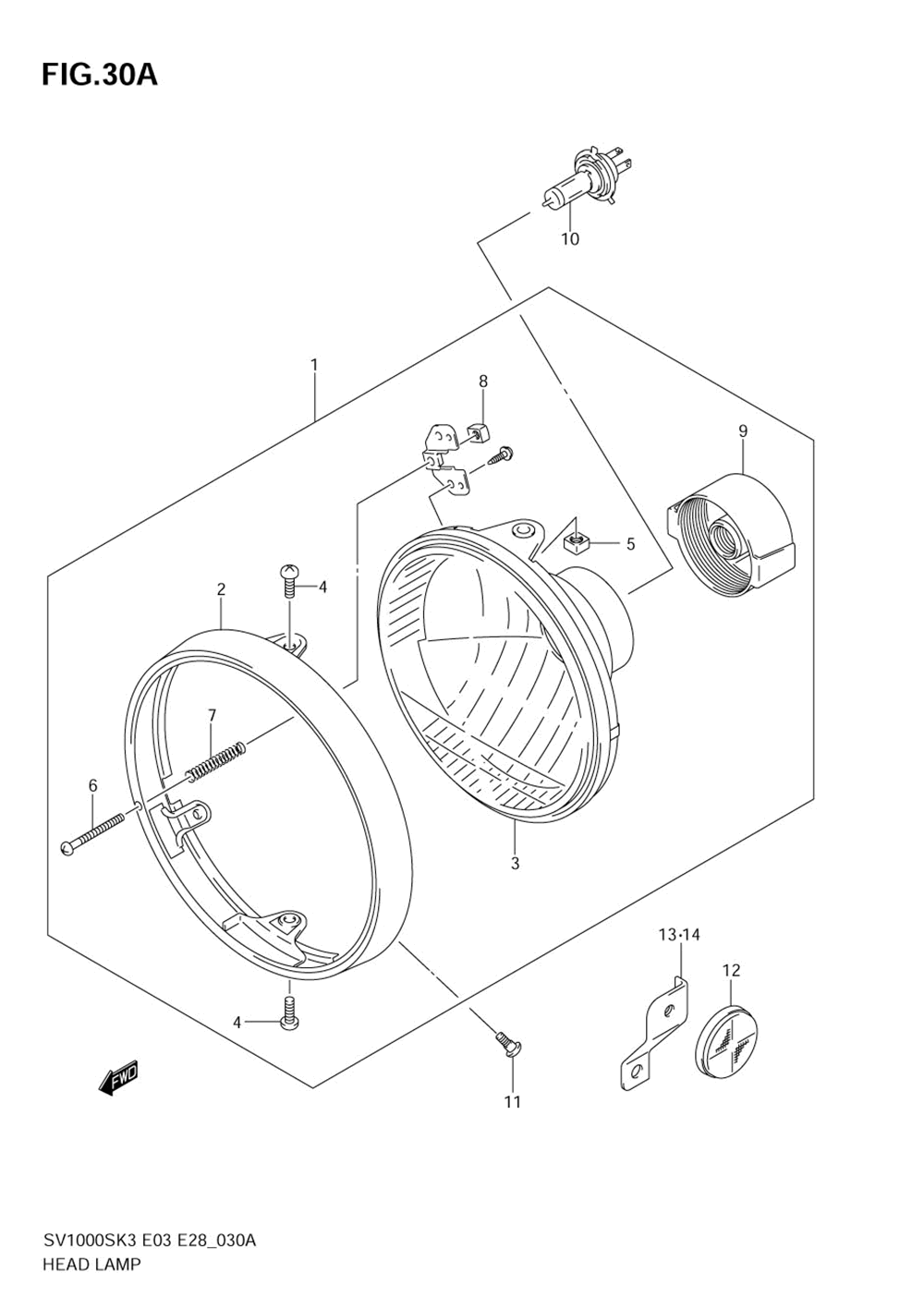 Headlamp (sv1000k3)