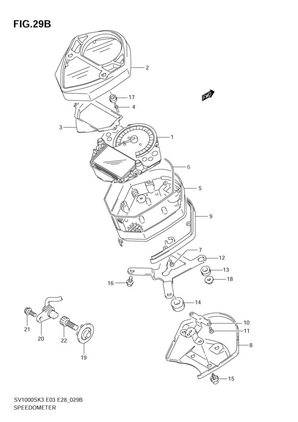 Speedometer (sv1000k3)