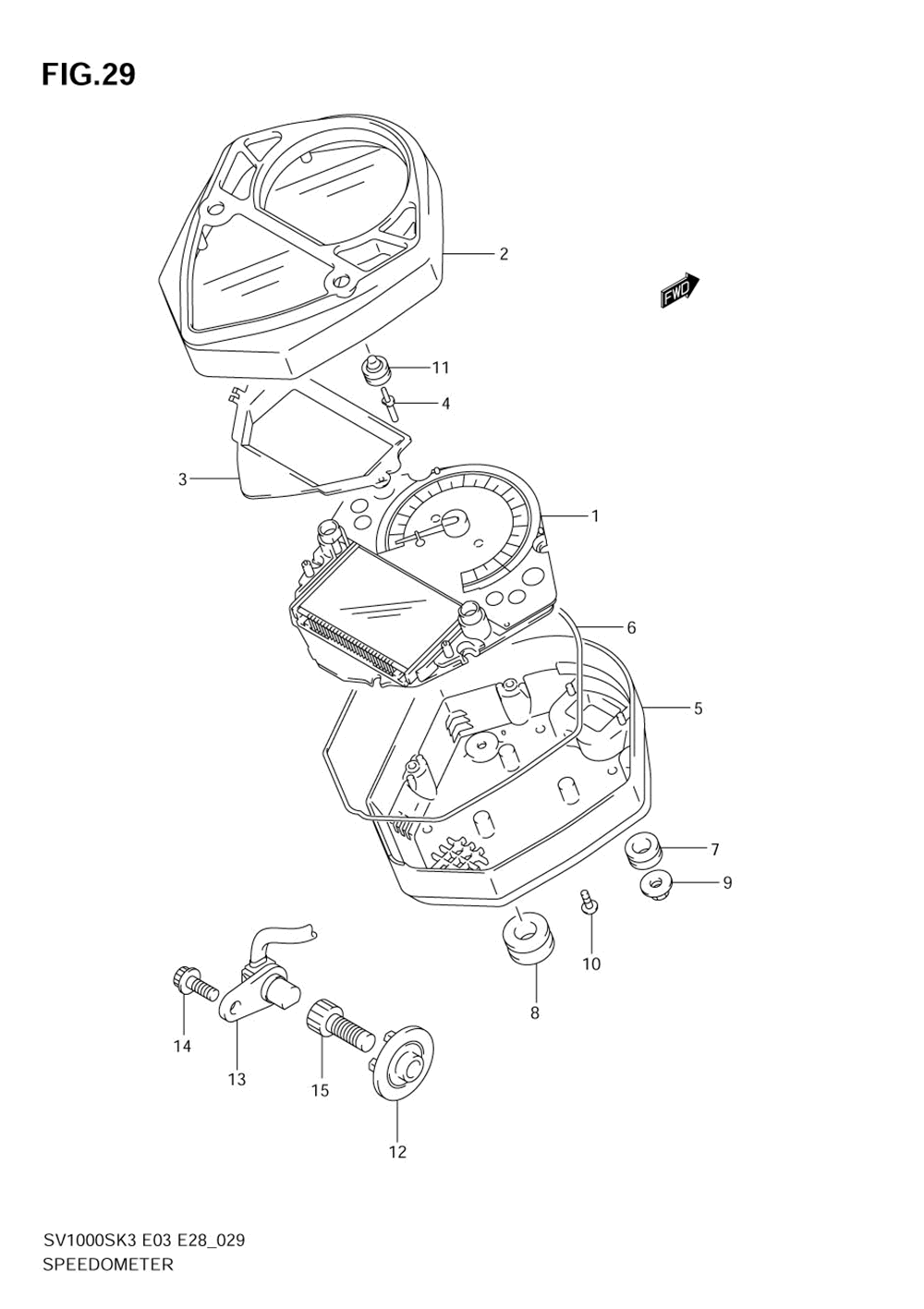 Speedometer (sv1000sk3_sk4)