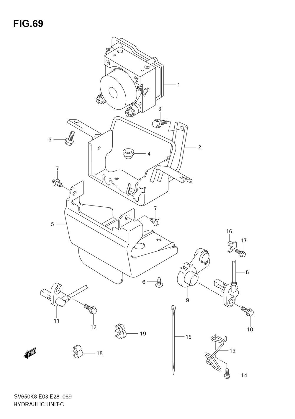 Hydraulic unit(sv650ak8_sak8)