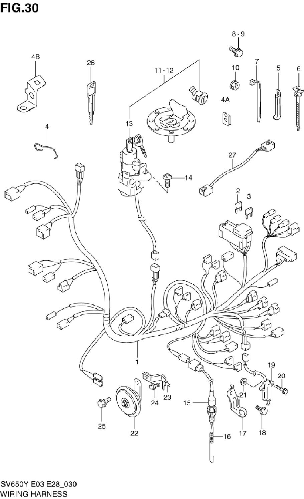 Wiring harness (sv650x_y_k1_k2)