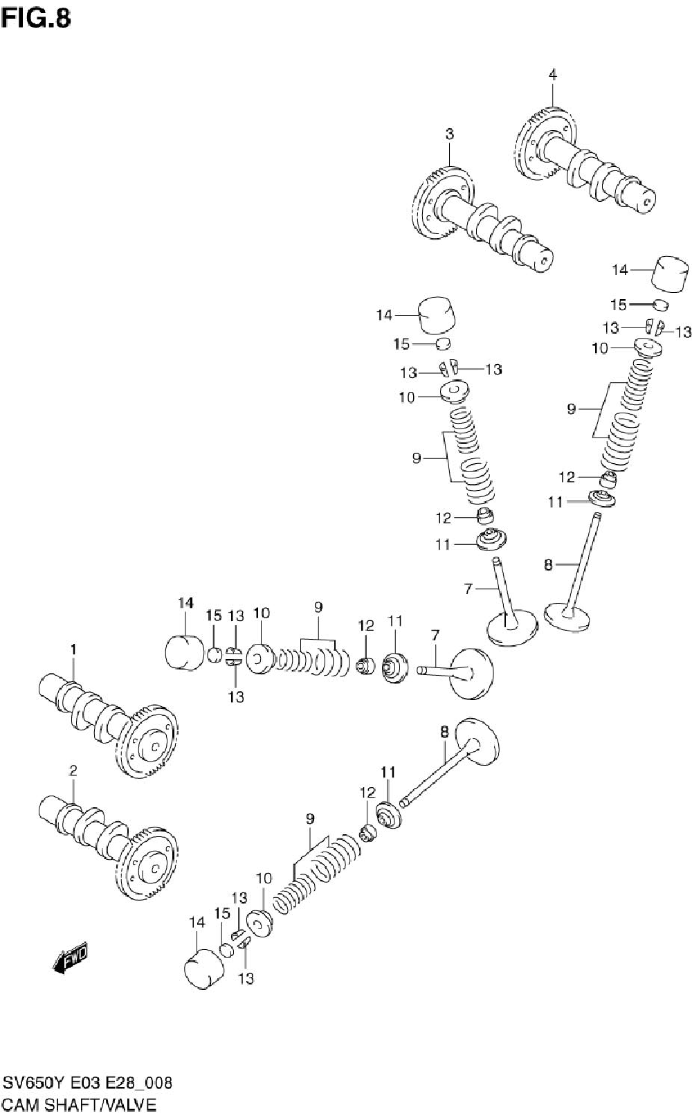 Cam shaft _ valve