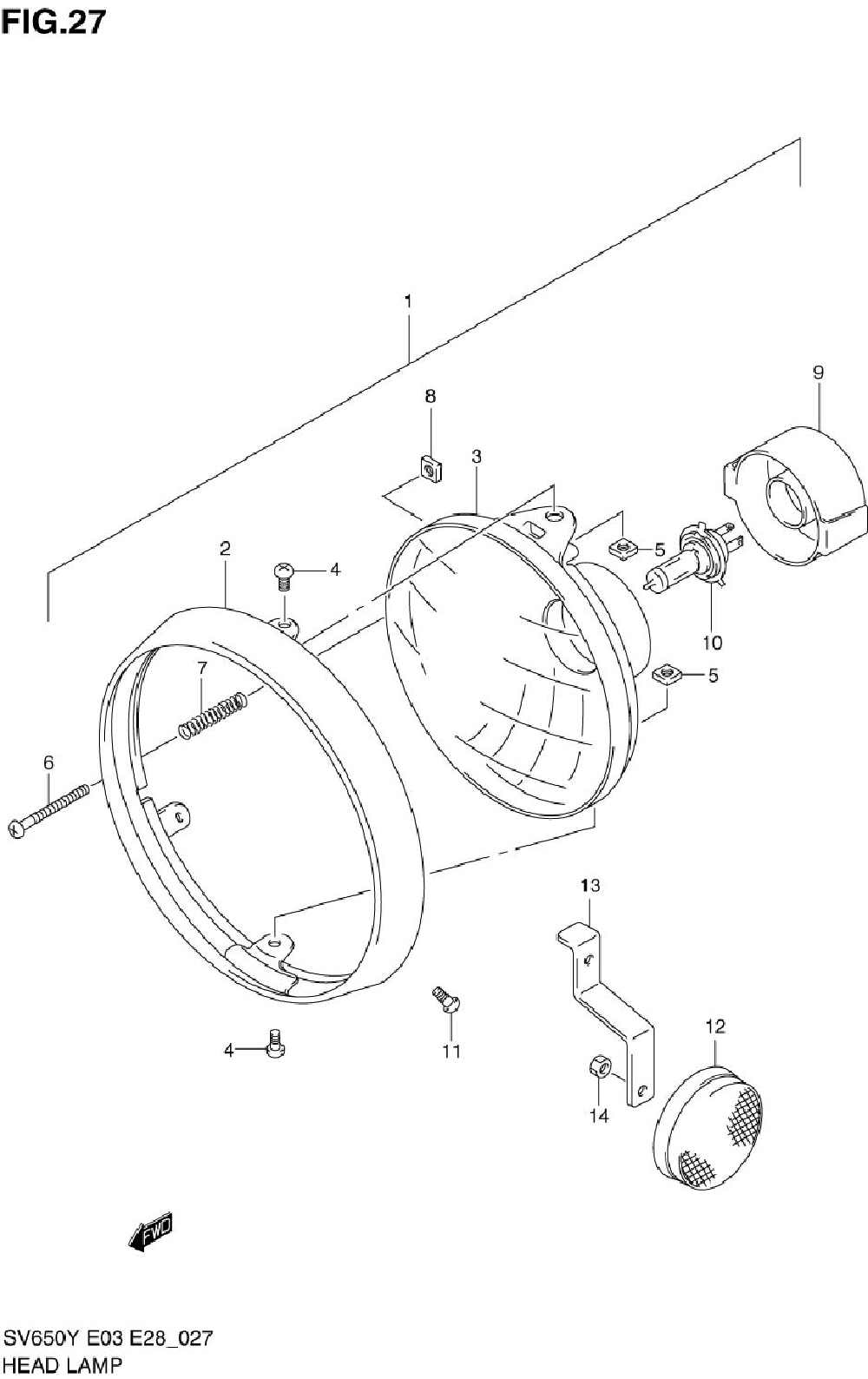 Headlamp (sv650x_y_k1_k2)