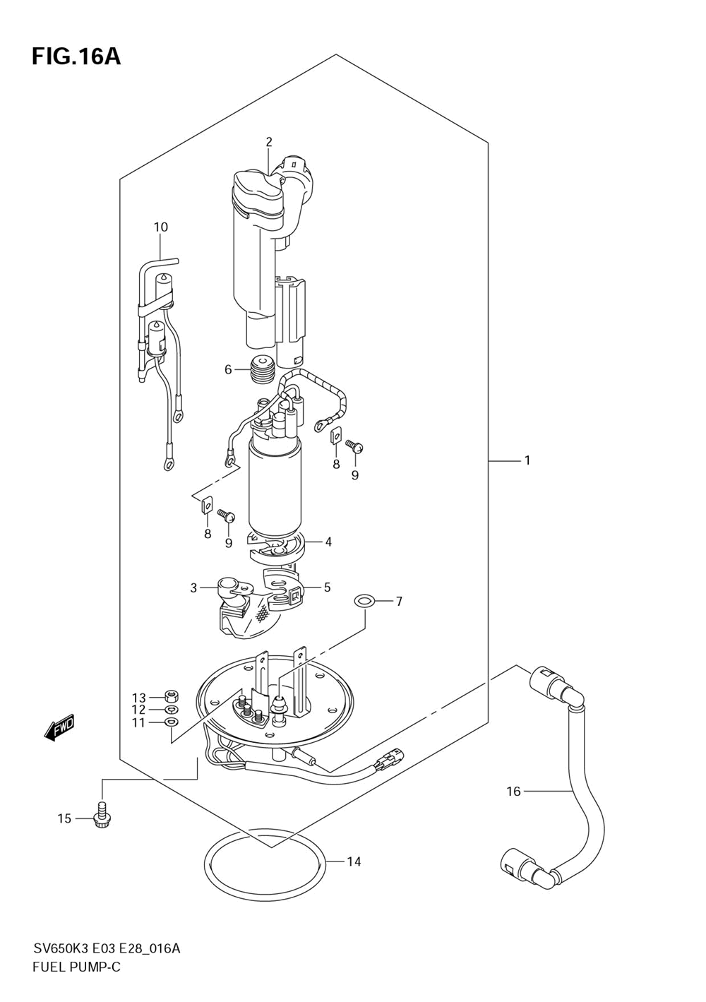 Fuel pump (model k5_k6_k7)