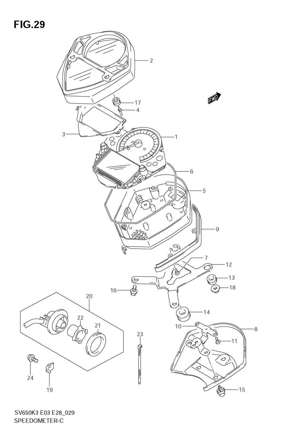 Speedometer (sv650k3_k4)