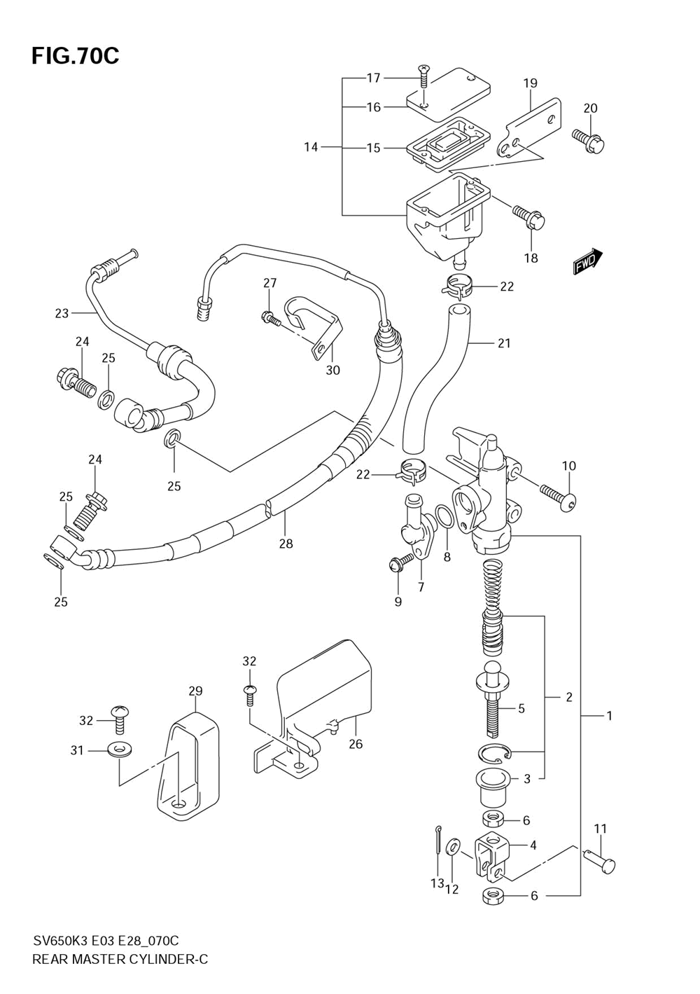 Rear master cylinder (sv650ak7_sak7)