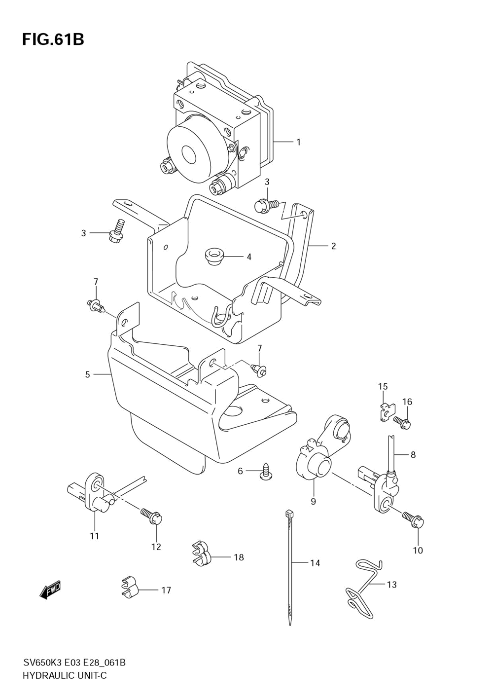 Hydraulic unit(sv650ak7_sak7)