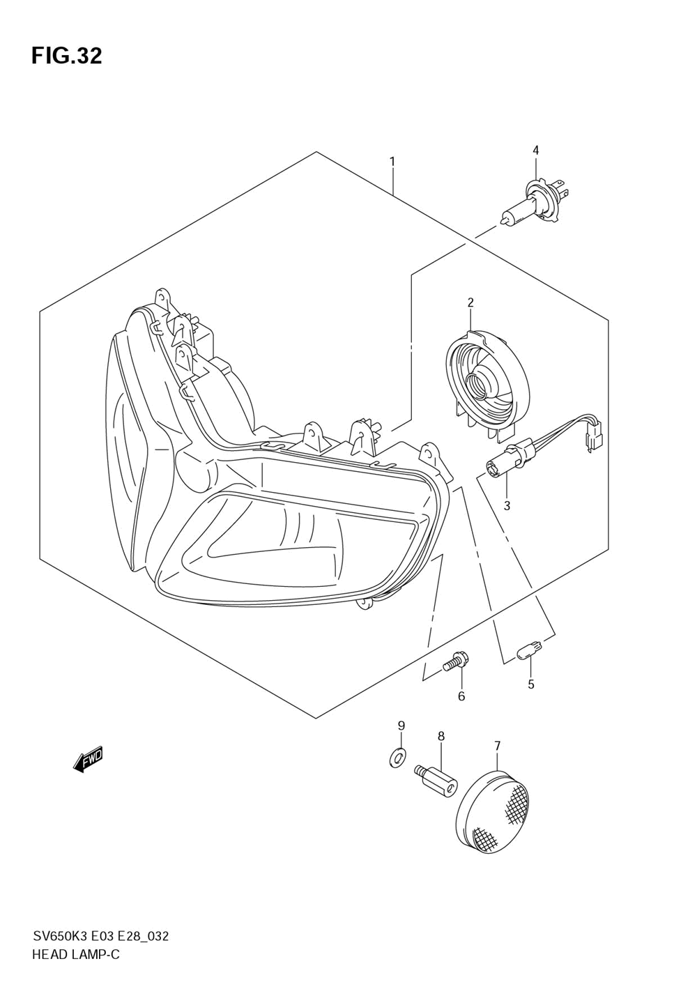 Headlamp (sv650sk3_sk4_sk5_sk6_sk7_sak7)