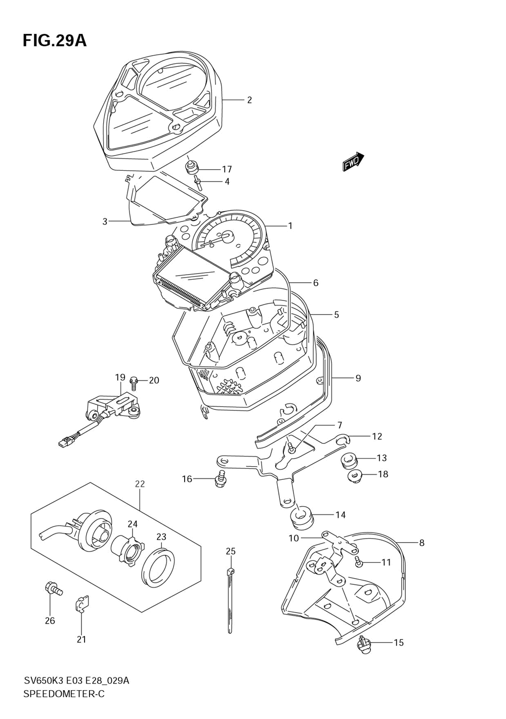 Speedometer (sv650k5_k6_k7)