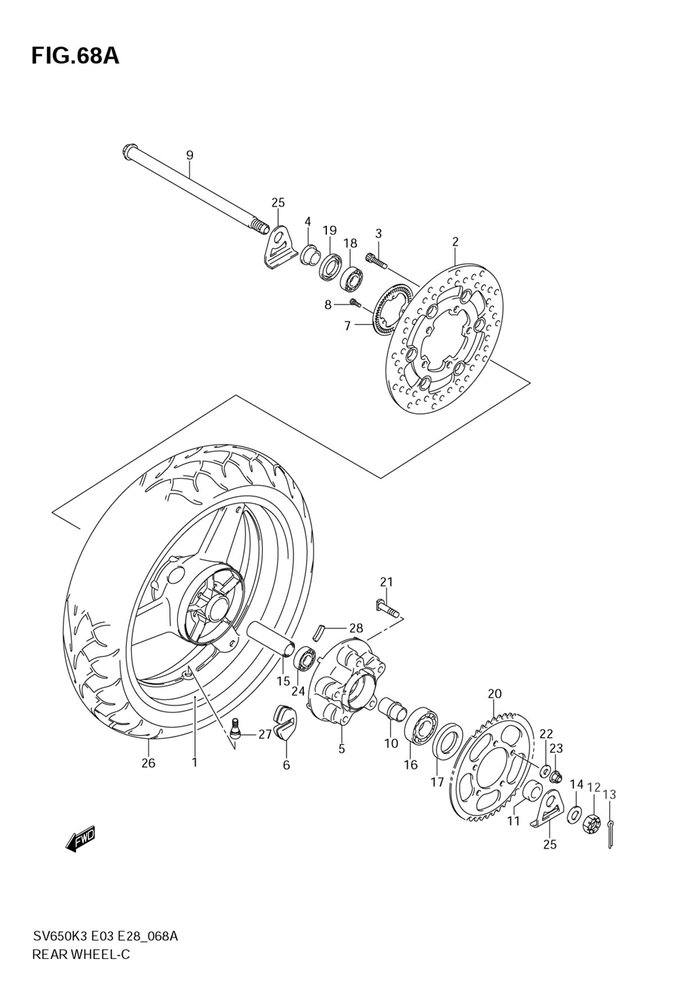 Rear wheel (sv650ak7_sak7)