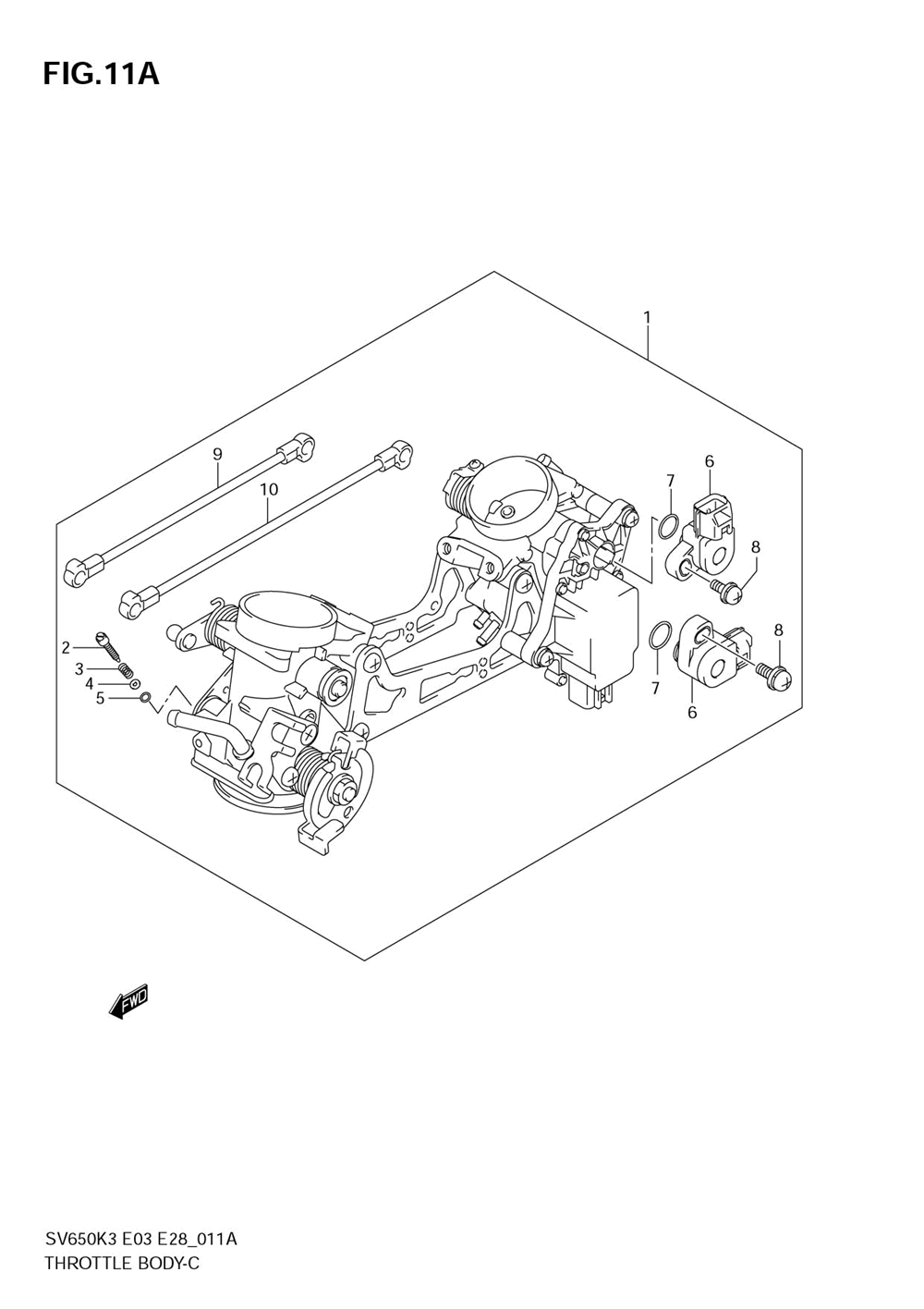 Throttle body (model k7)