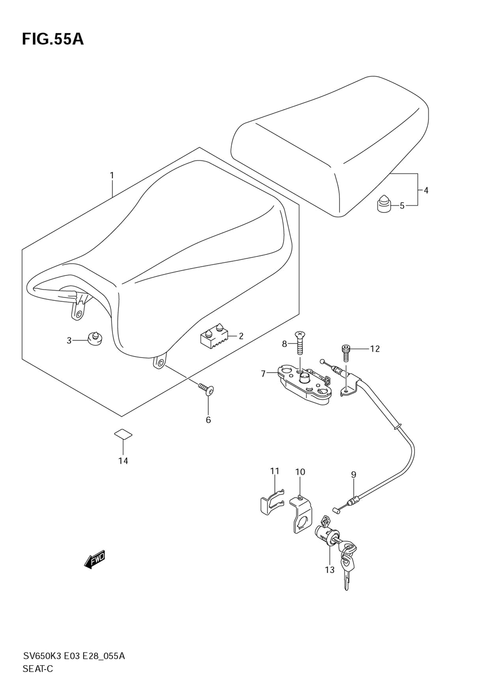 Seat (model k4_k5_k6_k7)