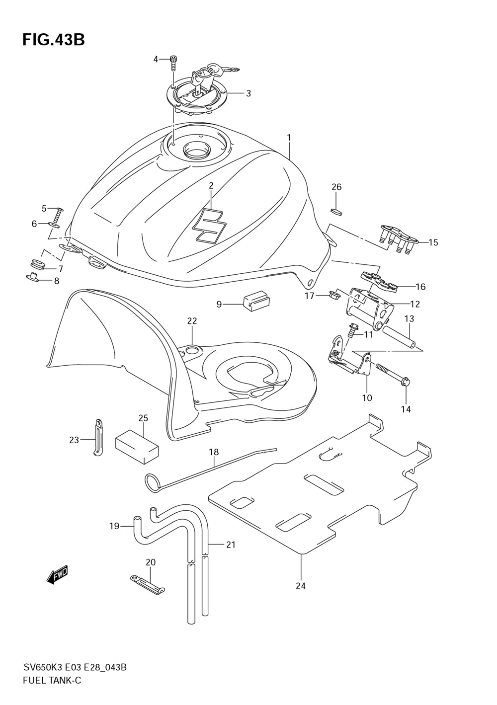 Fuel tank (model k5_k6)