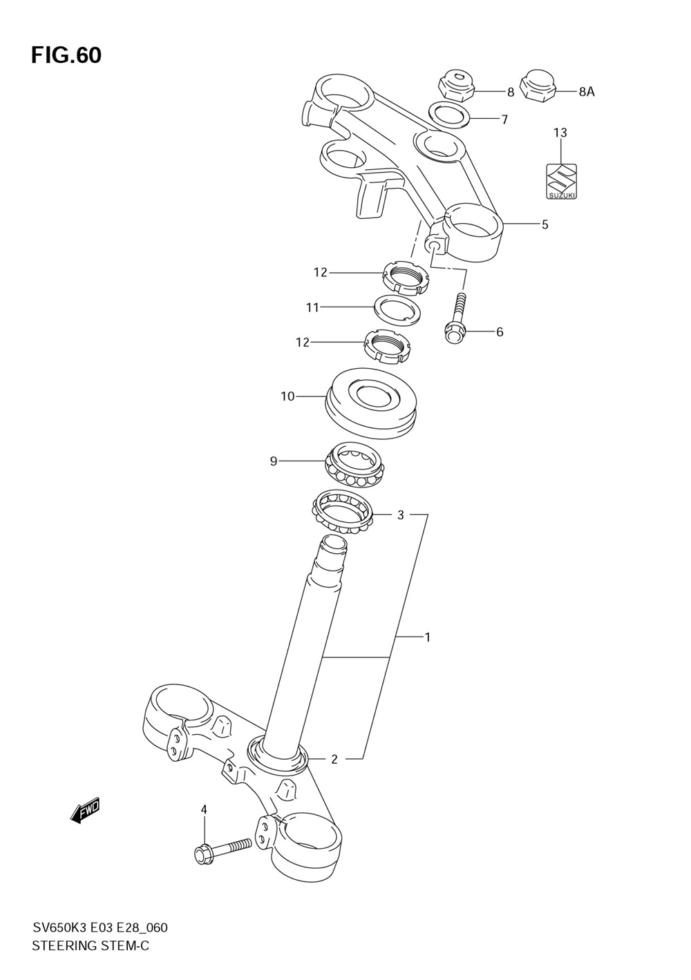 Steering stem (sv650sk3_sk4_sk5_sk6_sk7_sak7)