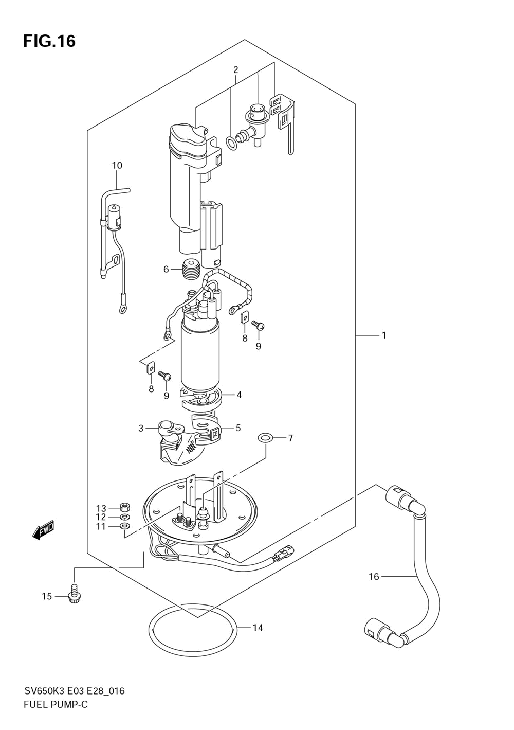 Fuel pump (model k3_k4)