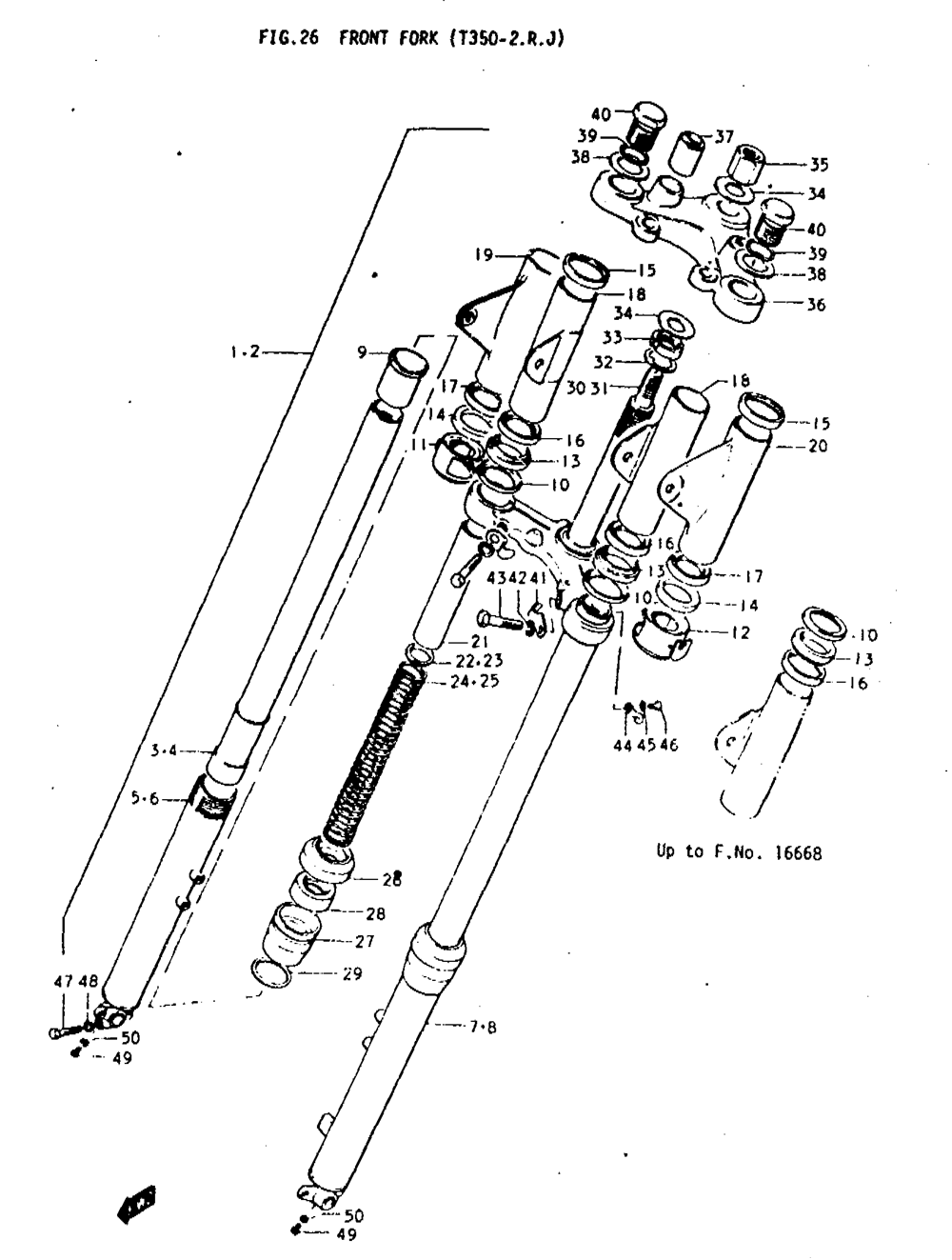 Front fork (t350-2.r.j)