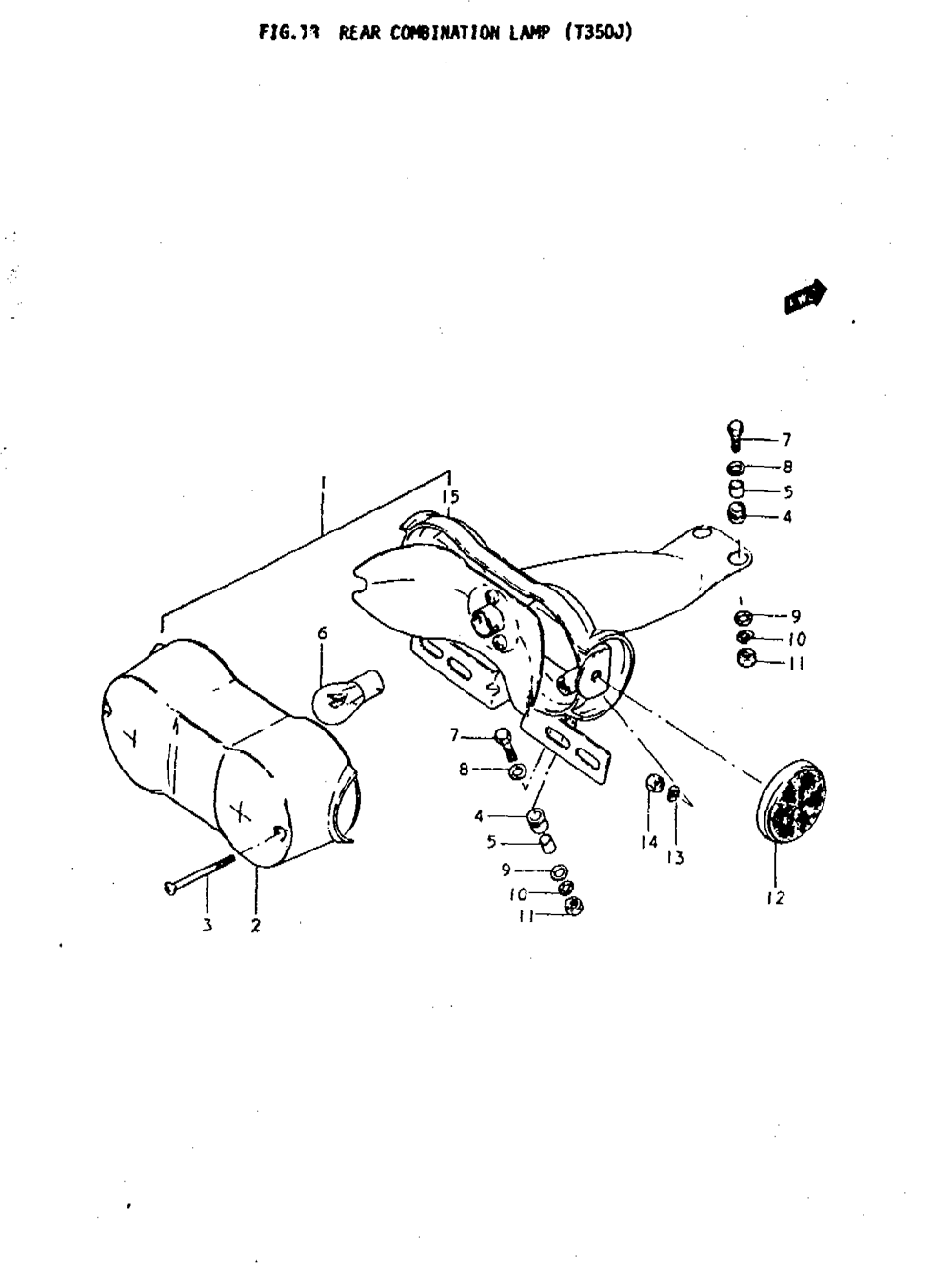 Rear combination lamp (t350j)