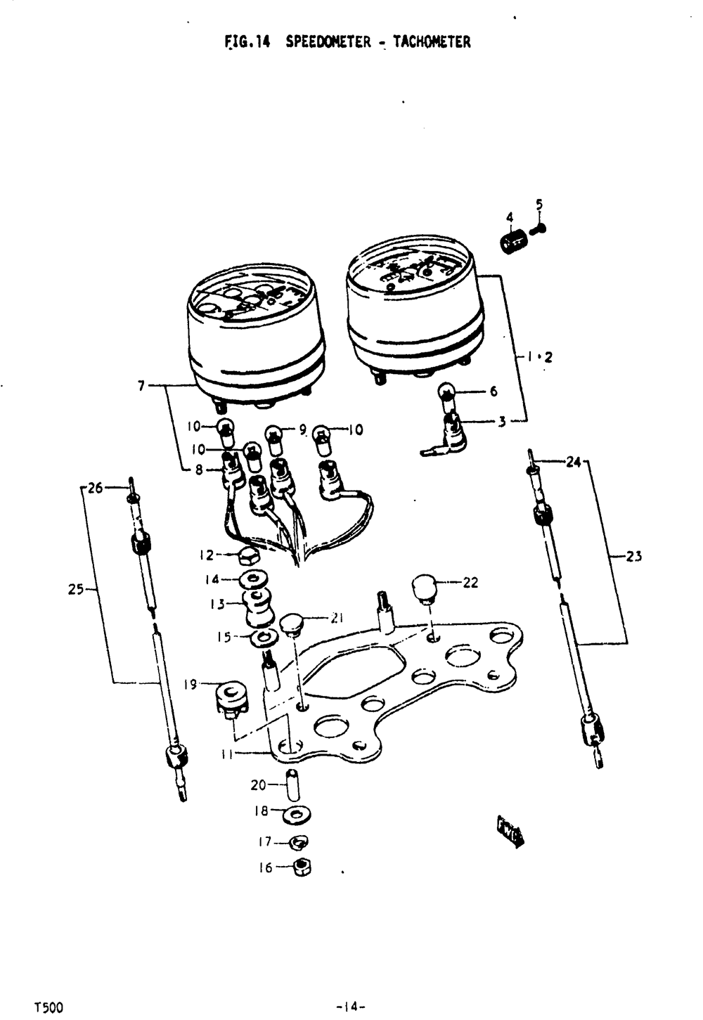 Speedometer - tachometer