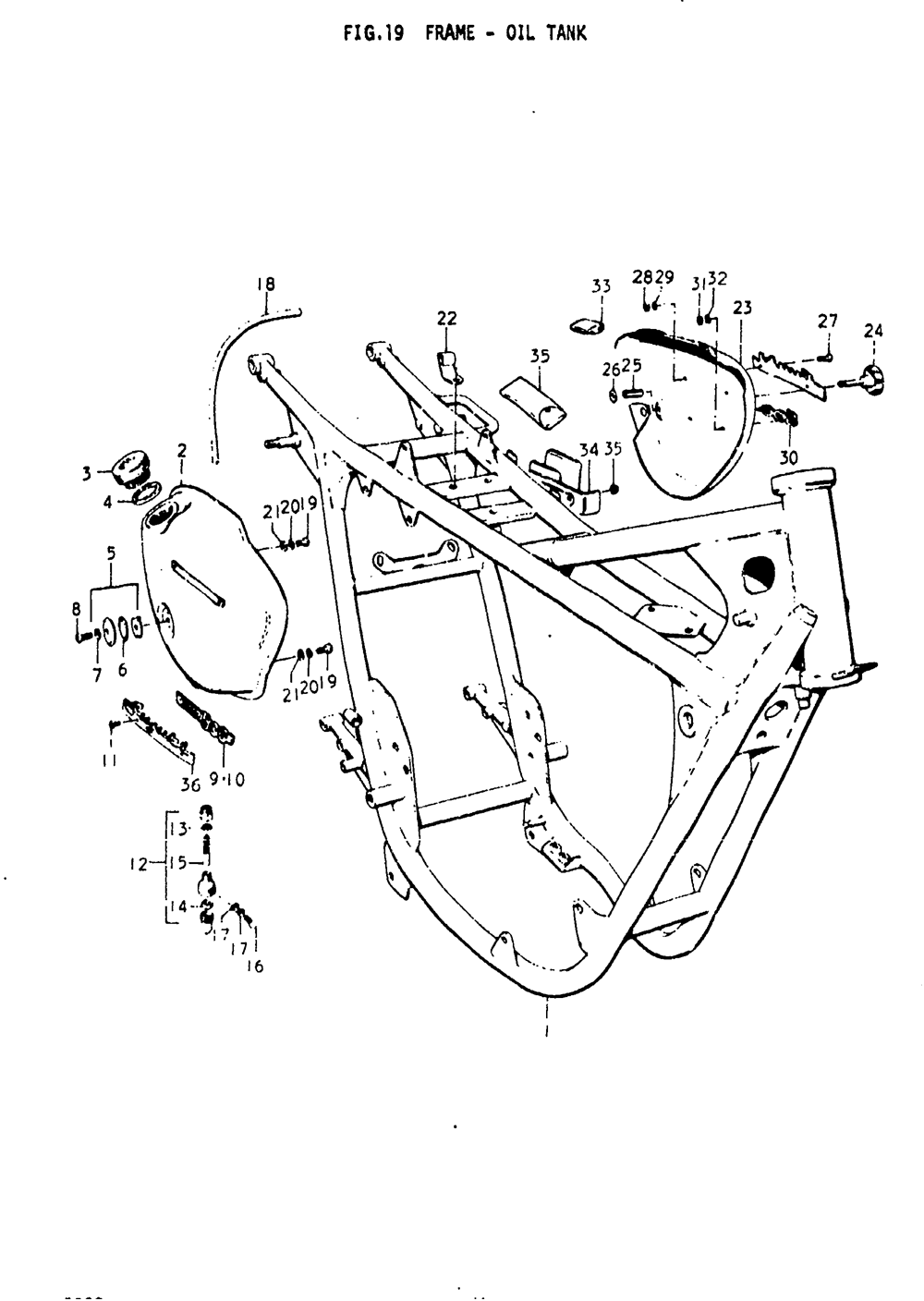 Frame - oil tank