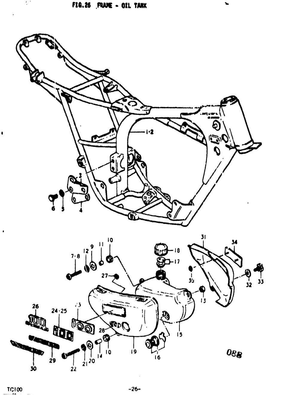 Frame - oil tank