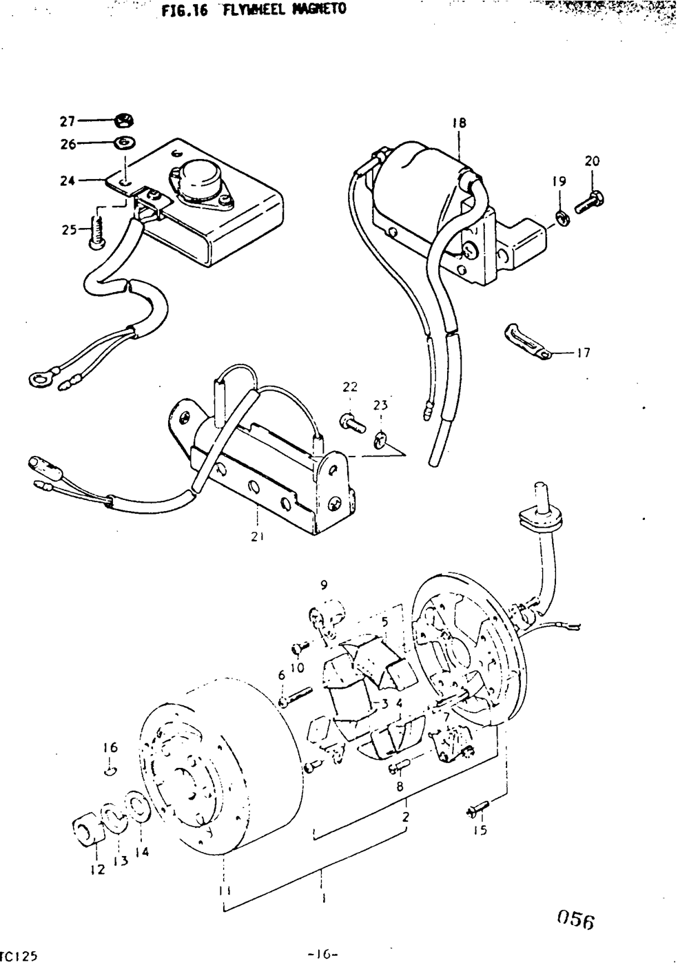 Flywheel magneto