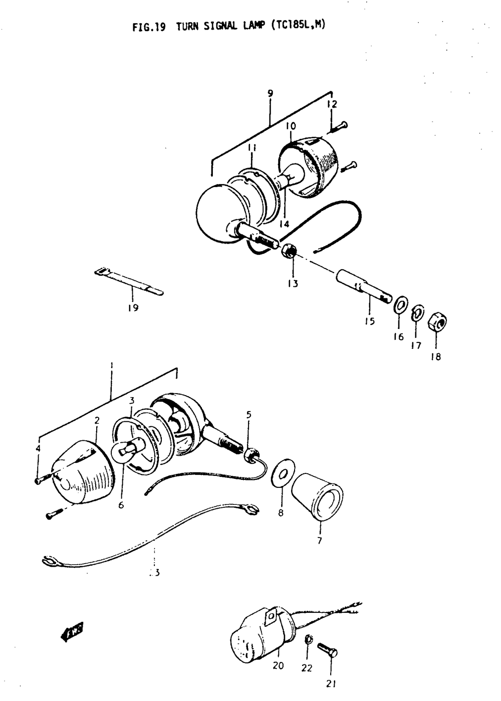 Turn signal lamp (tc185l