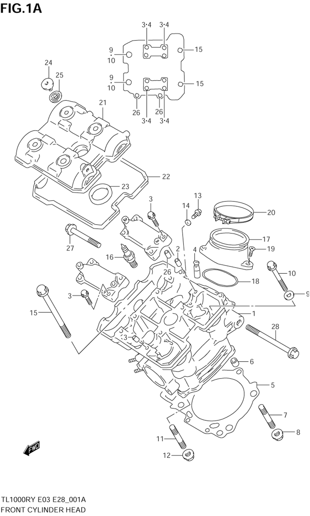 Front cylinder head