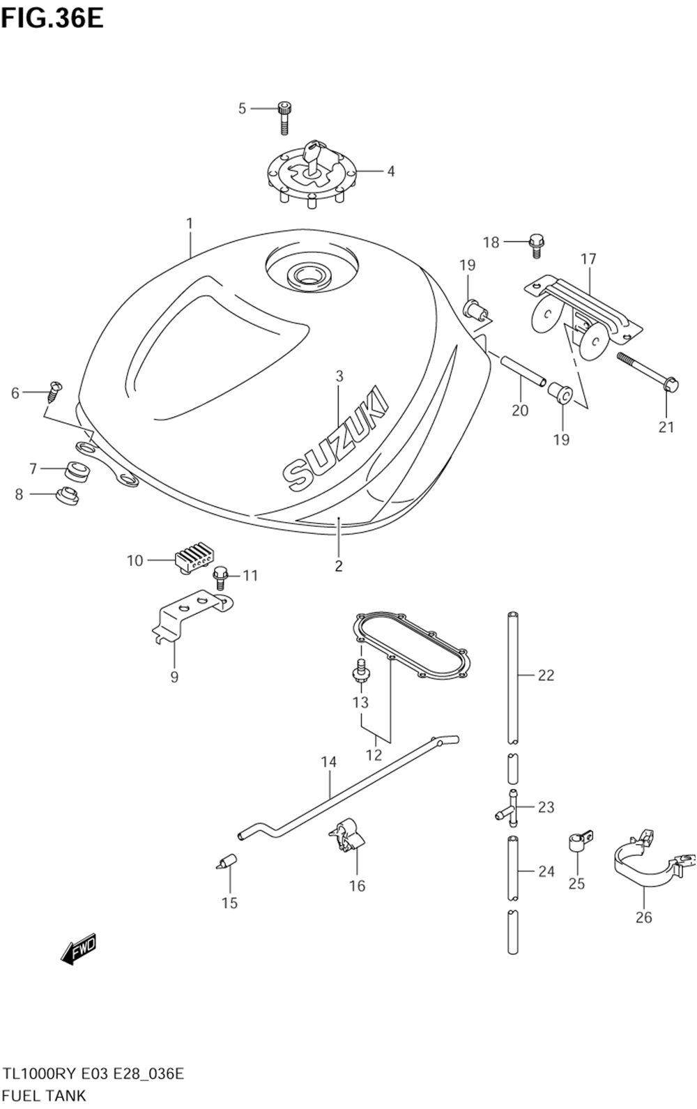 Fuel tank (model k3)