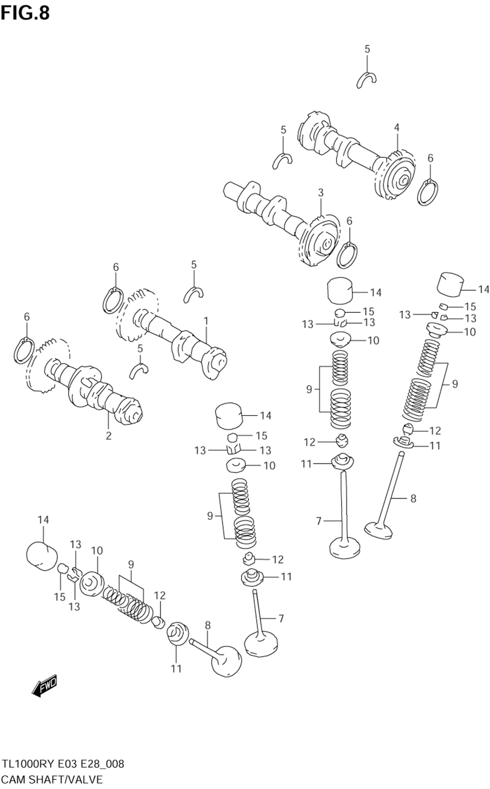 Cam shaft _ valve