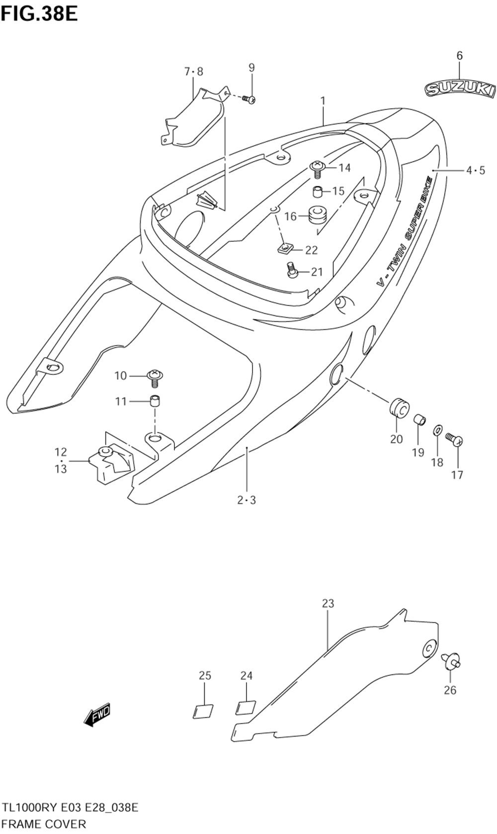 Frame cover (model k3)