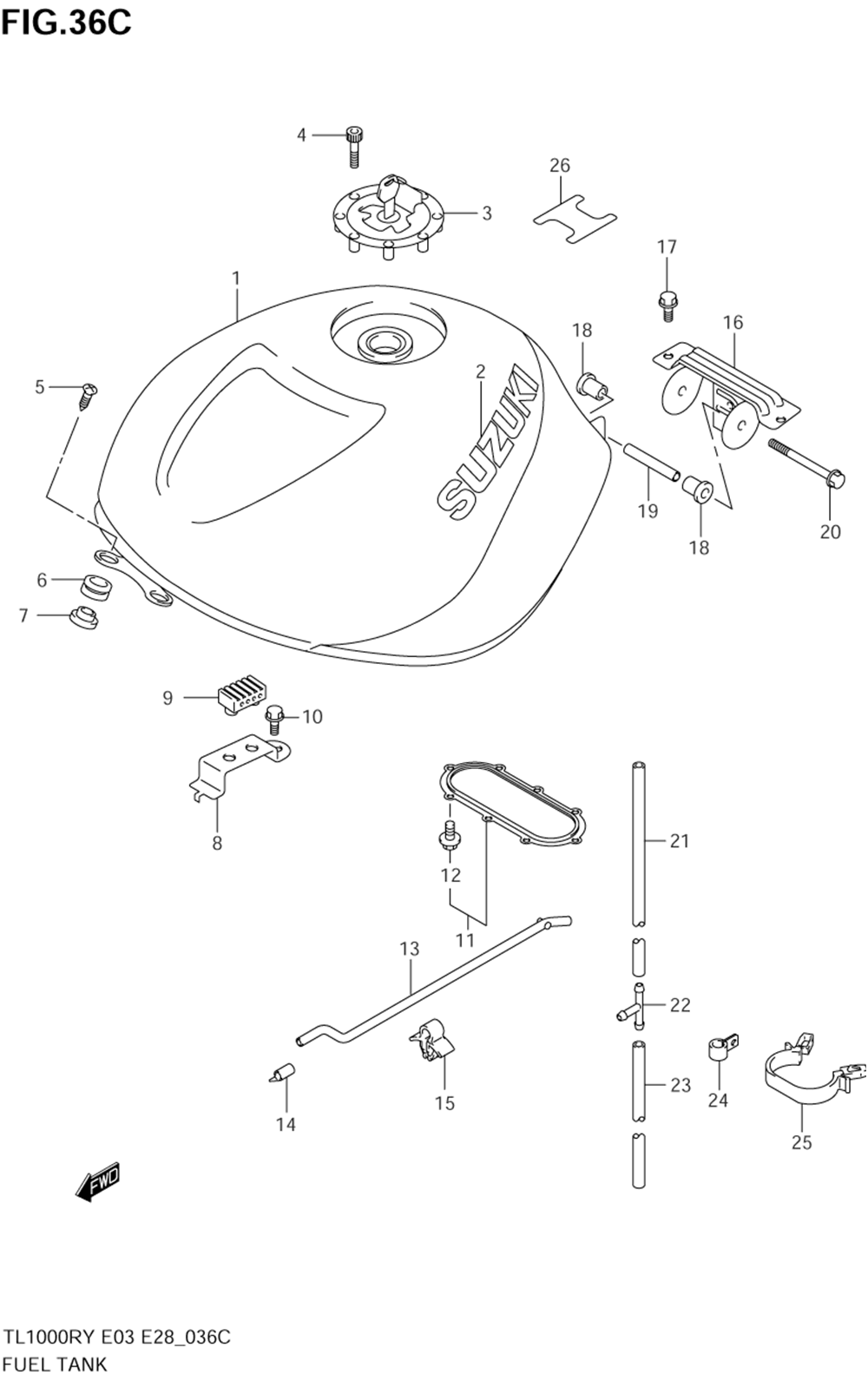 Fuel tank (model k1)