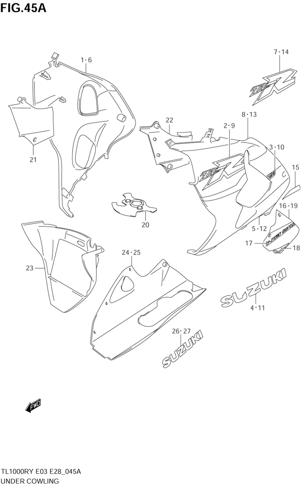 Under cowling (model x)