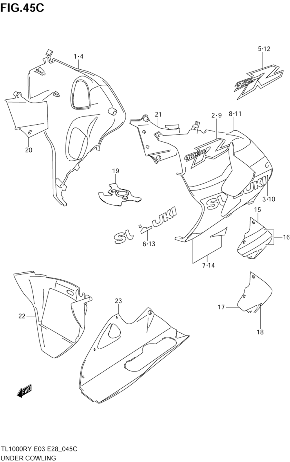 Under cowling (model k1)