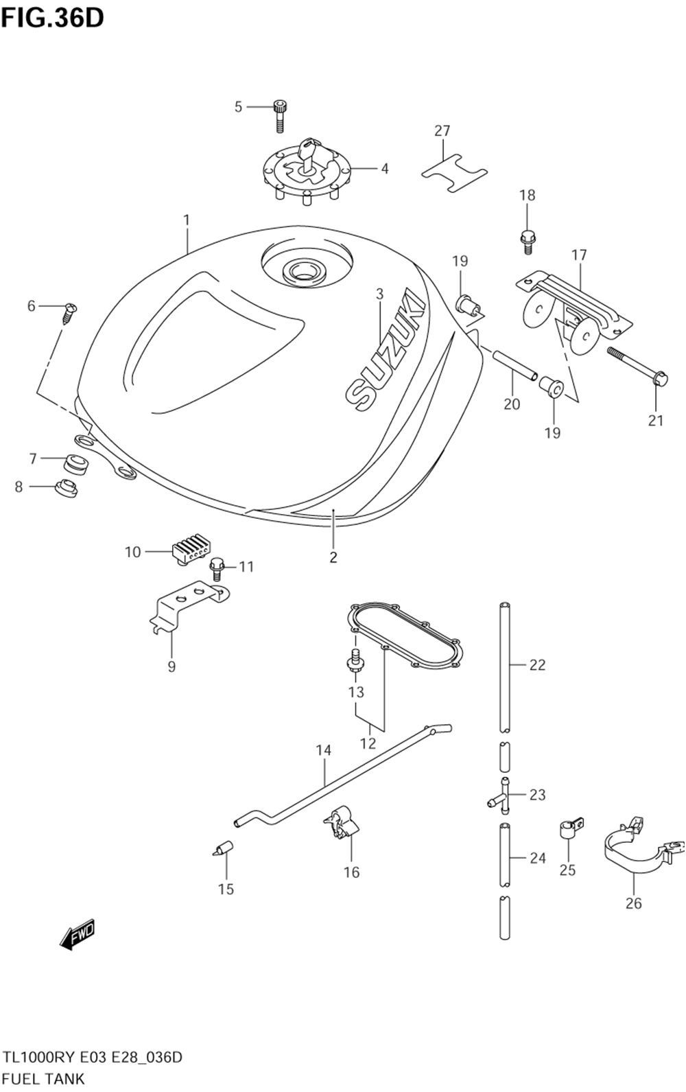 Fuel tank (model k2)