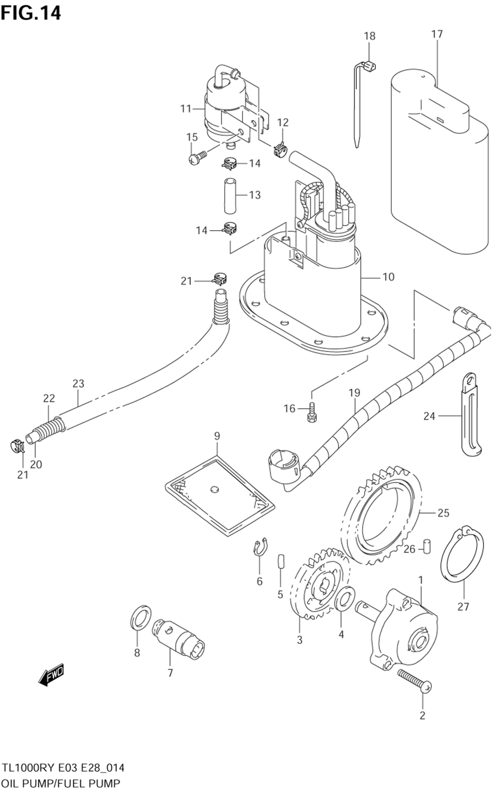 Oil pump _ fuel pump (model w)