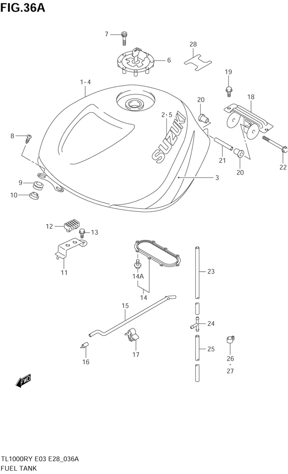 Fuel tank (model x)