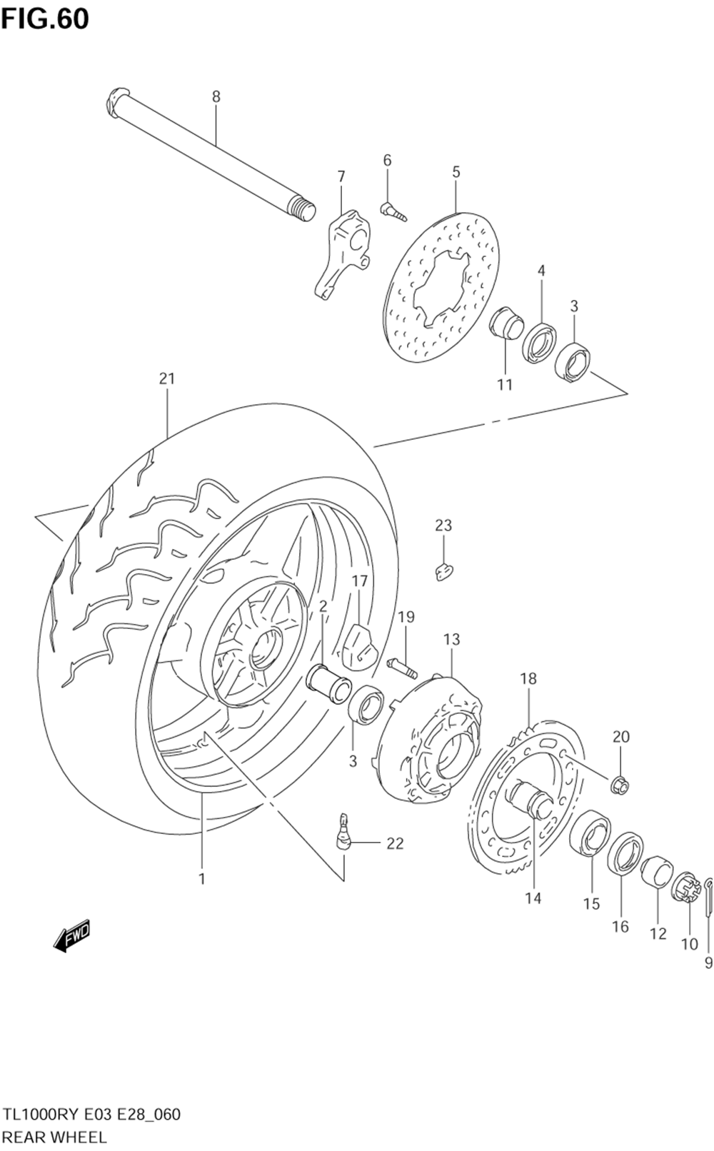 Rear wheel