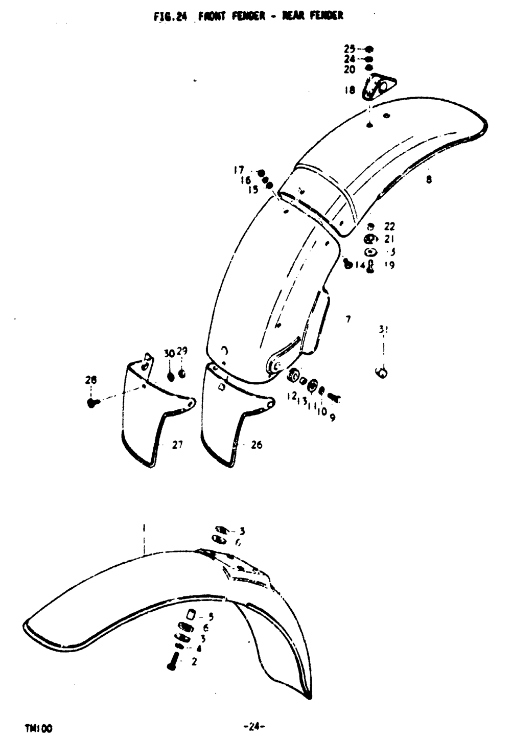 Front fender - rear fender