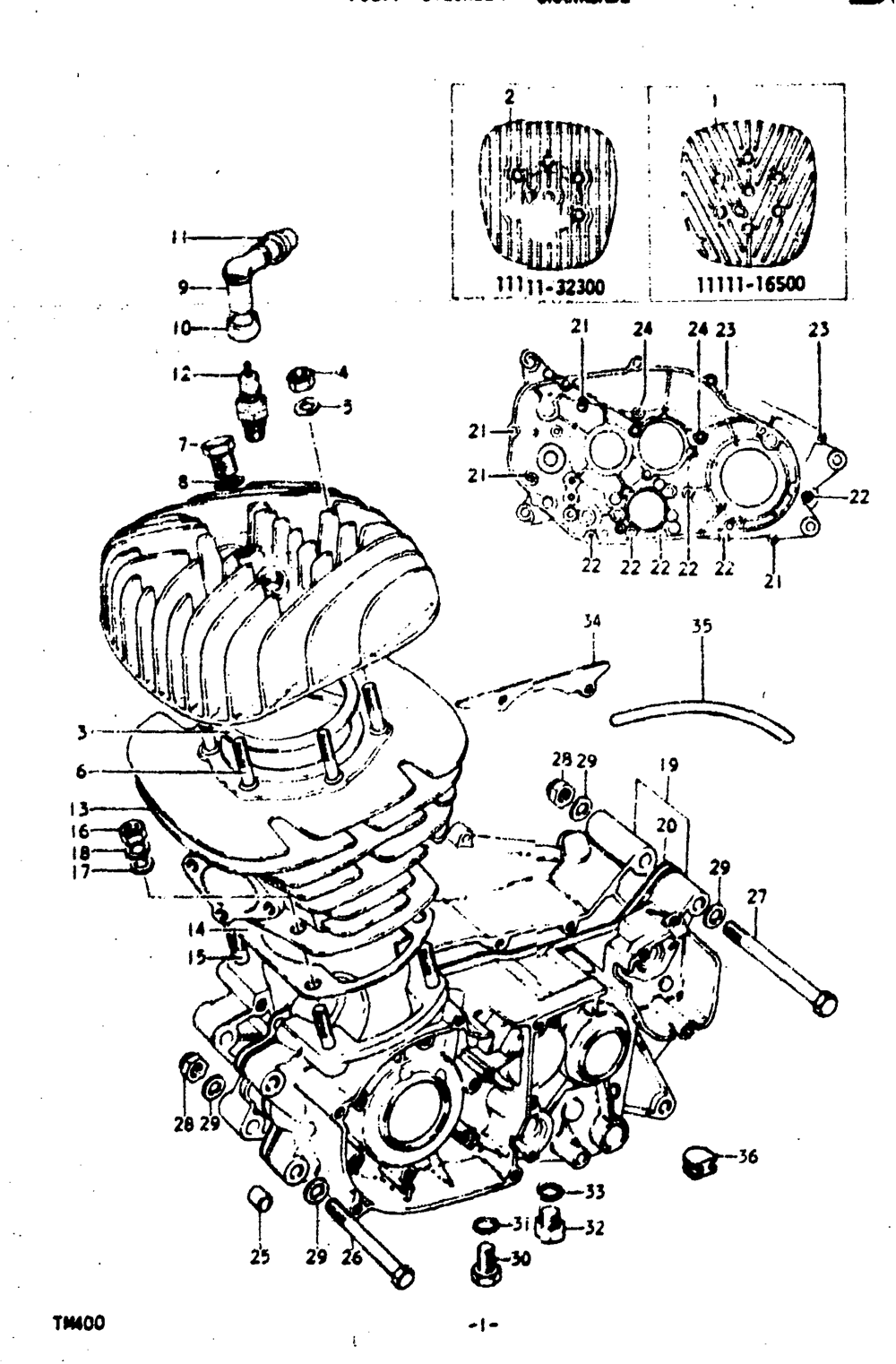 Cylinder - crankcase