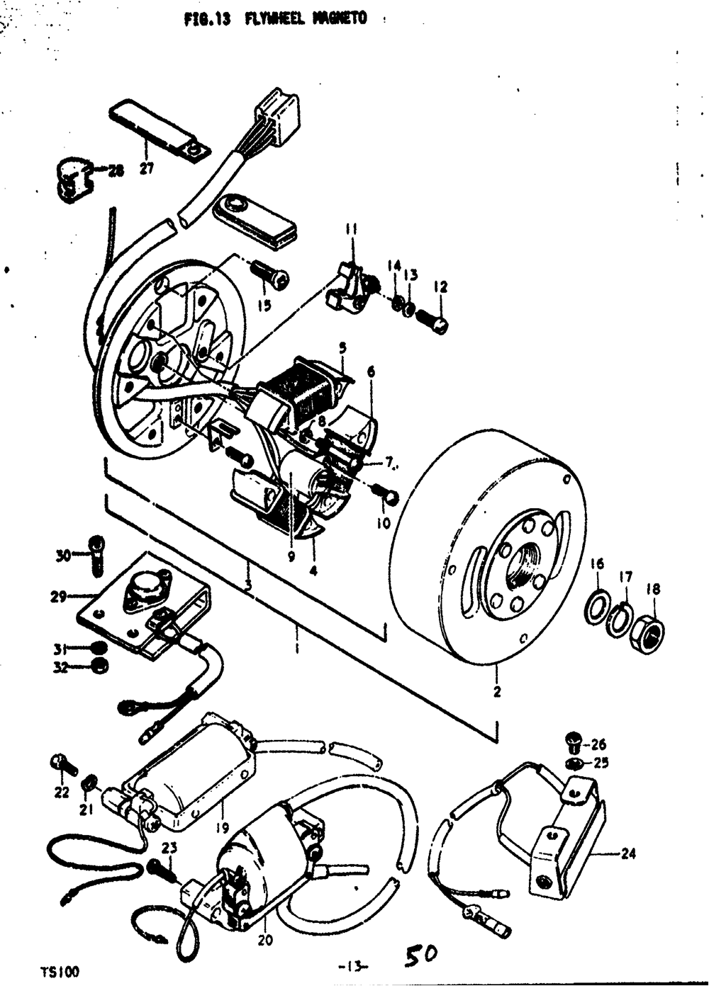 Flywheel magneto (made by kokusan)