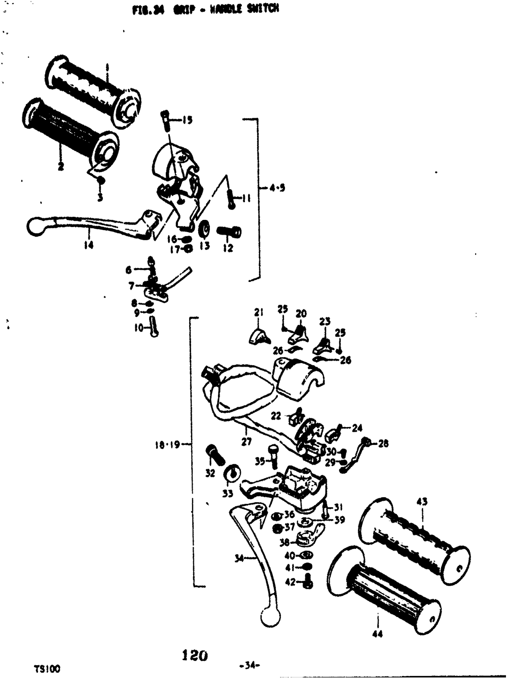 Grip - handle switch