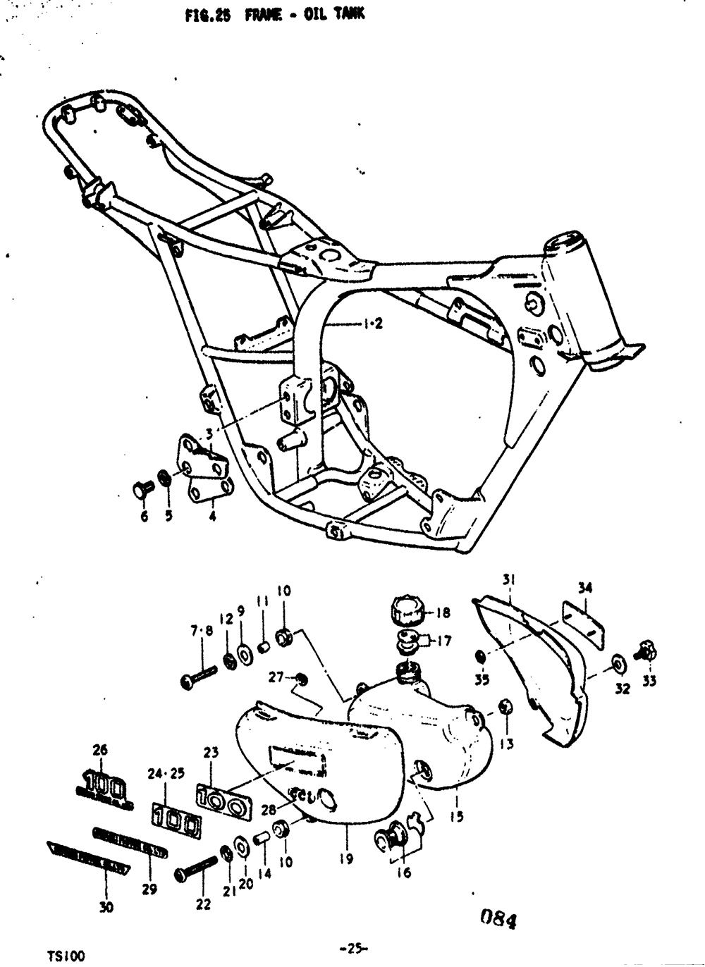 Frame - oil tank