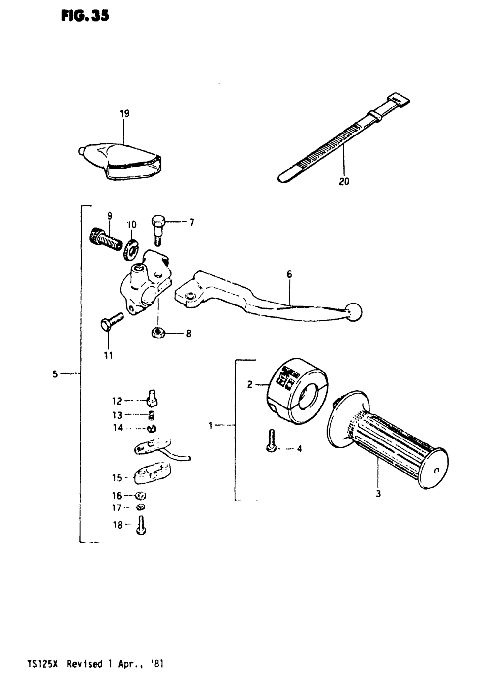 Right handle switch