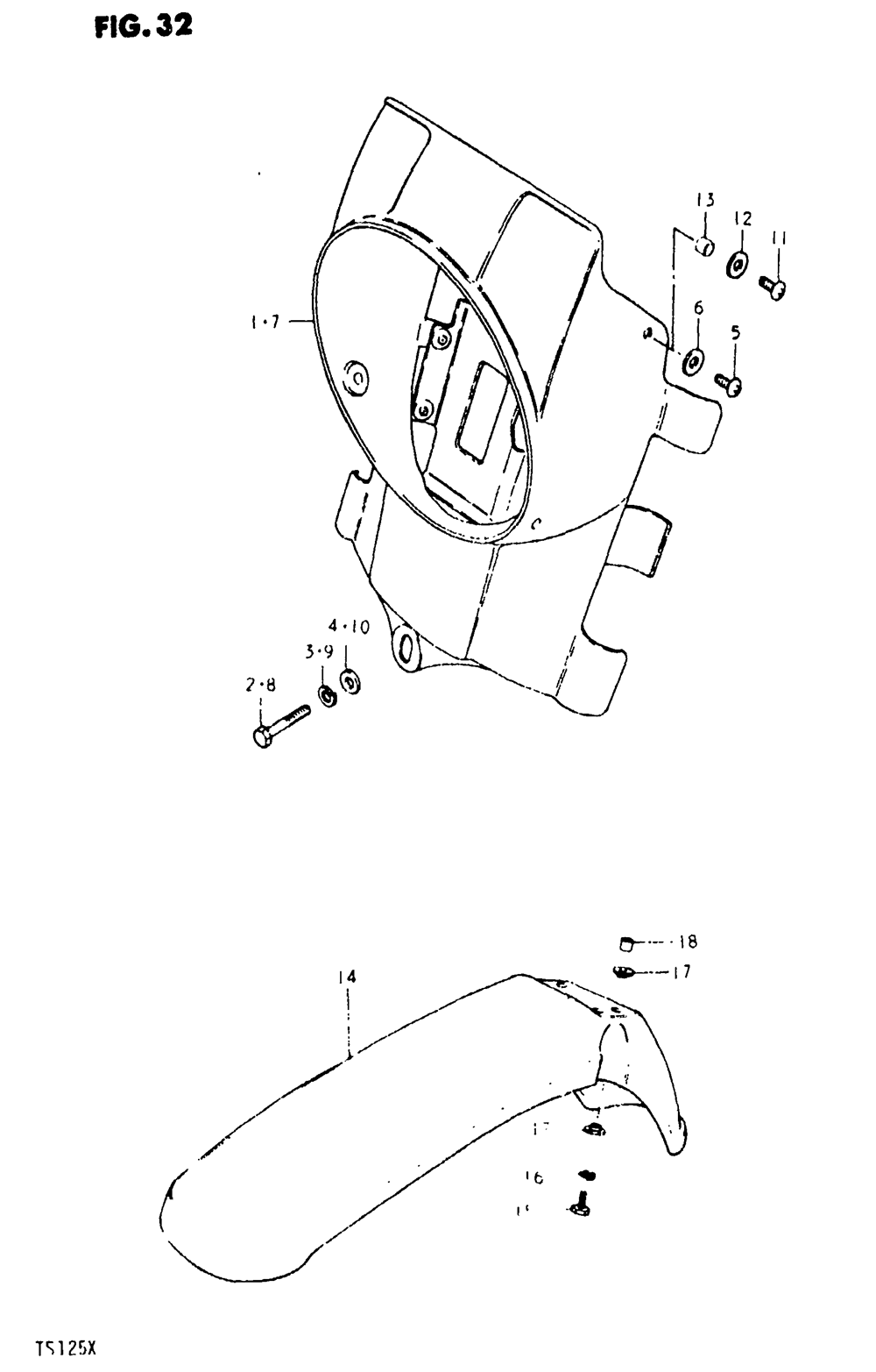 Headlamp housing - front fender