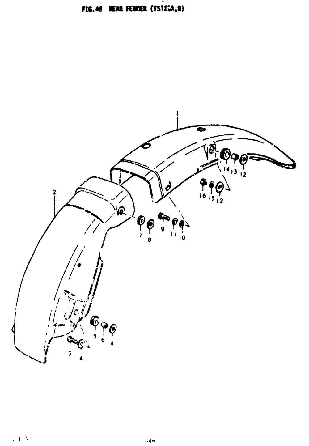 Rear fender (ts125a