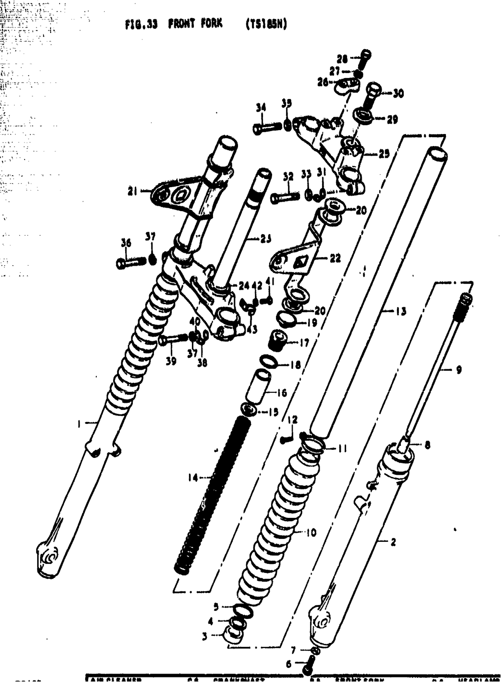 Front fork (ts185n)